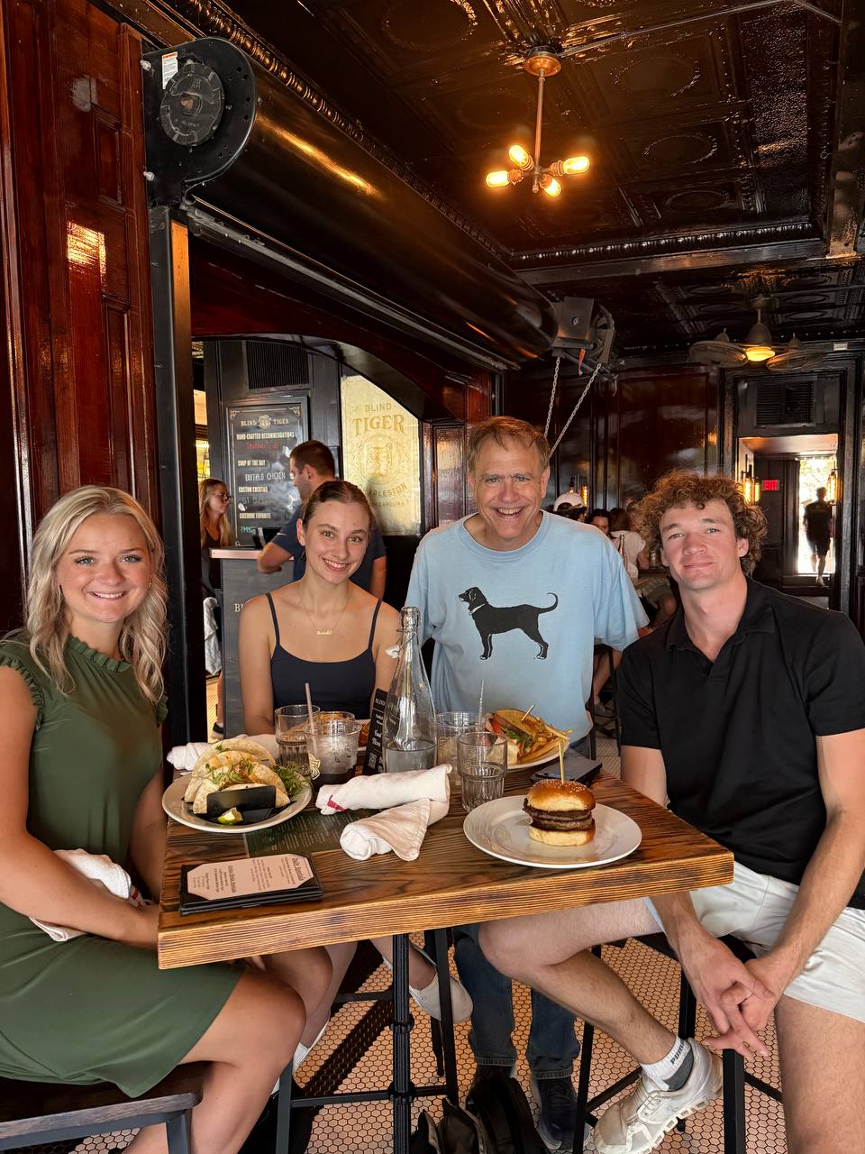 John Kuhn at lunch with friends